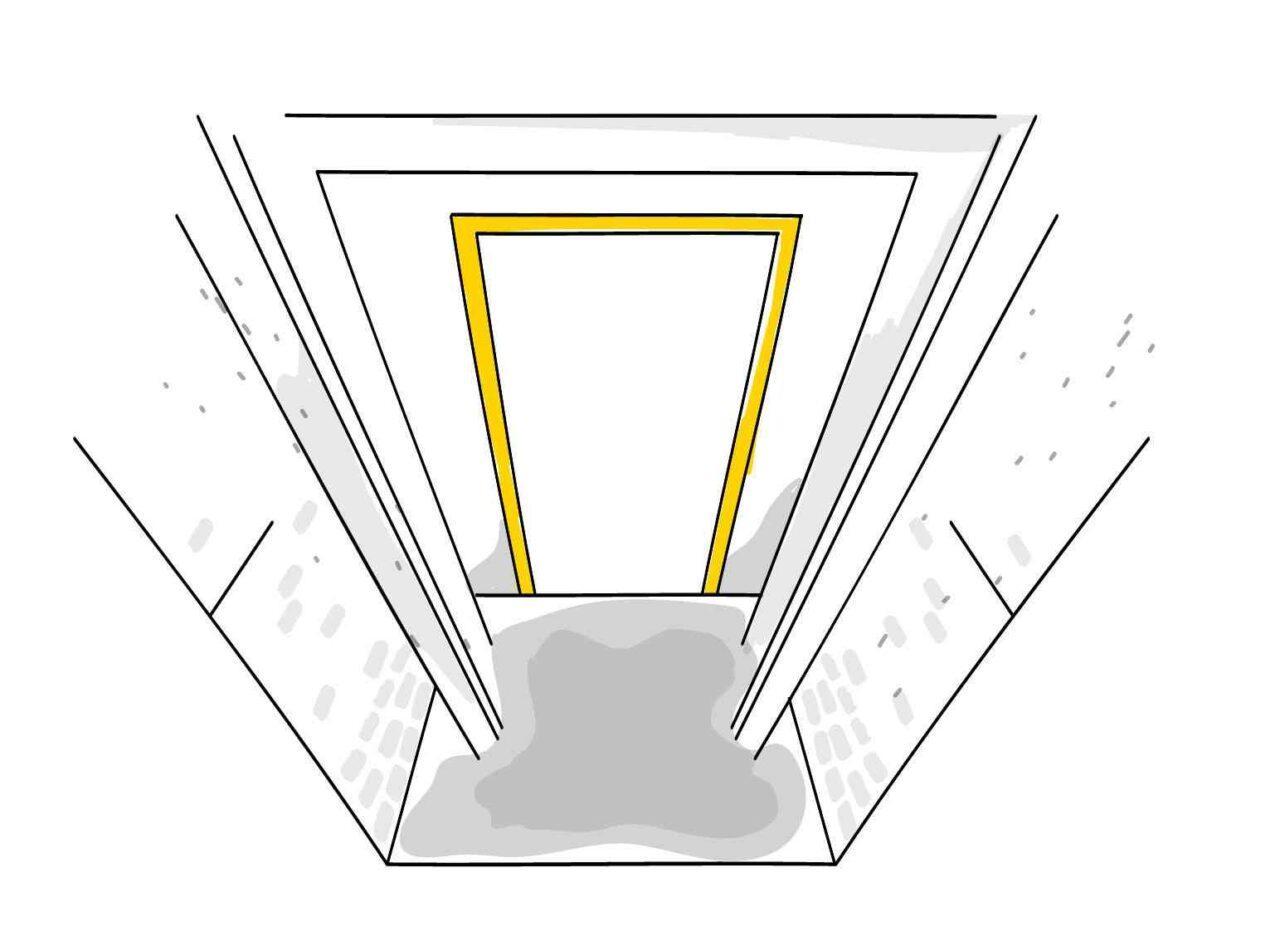 Ilustración ascensor foso inundado