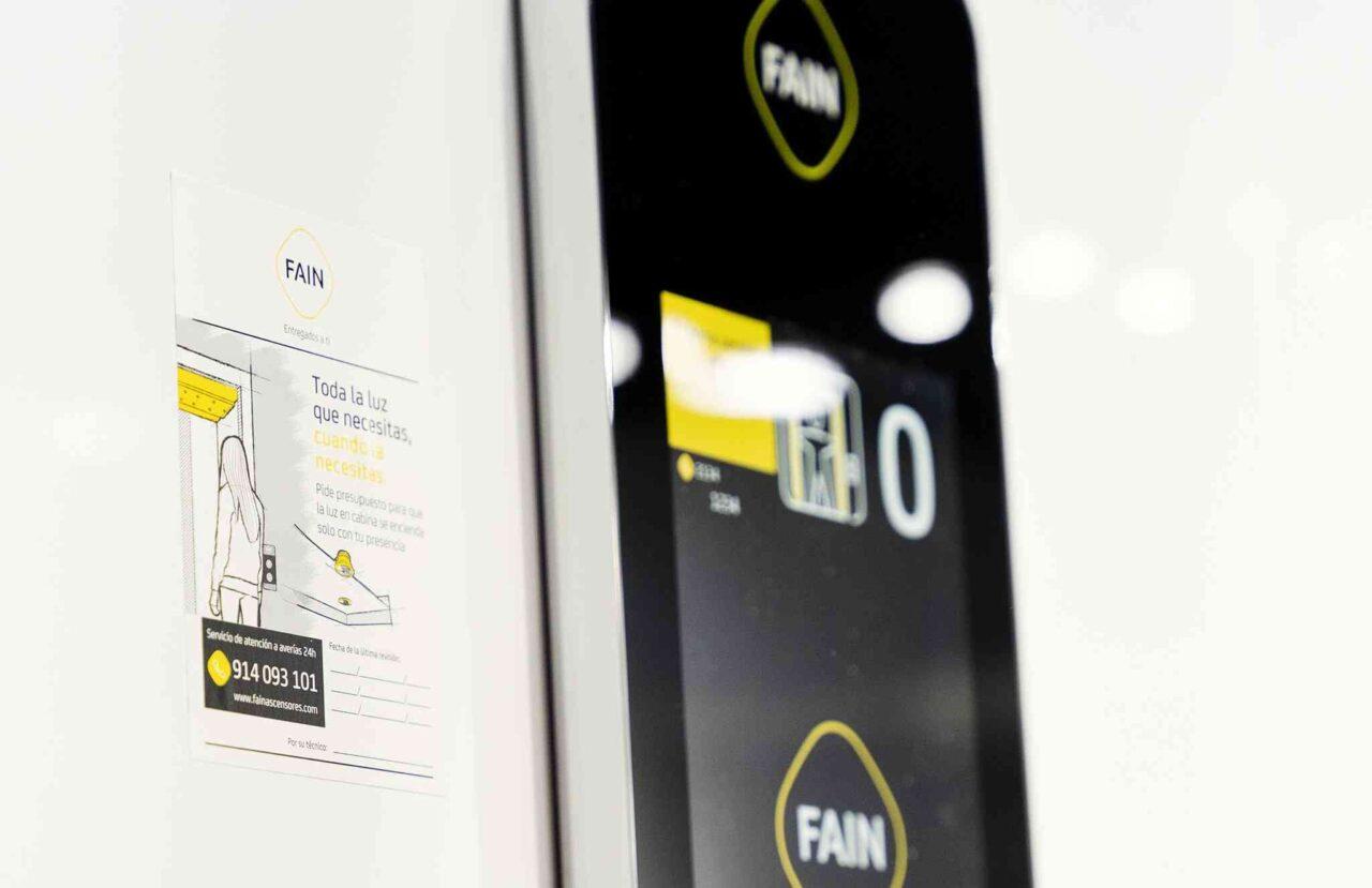 Botonera cabina ascensor FAIN