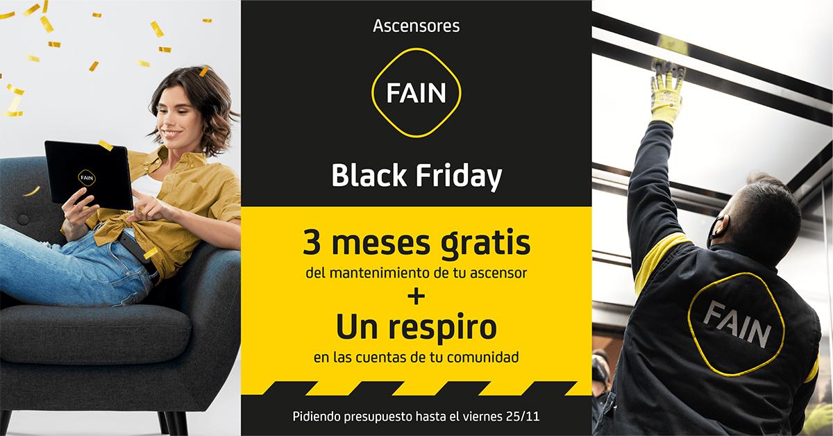 Promoción Black Friday 2022 FAIN Ascensores