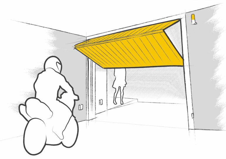 Ilustración Puerta Basculante residencial FAIN