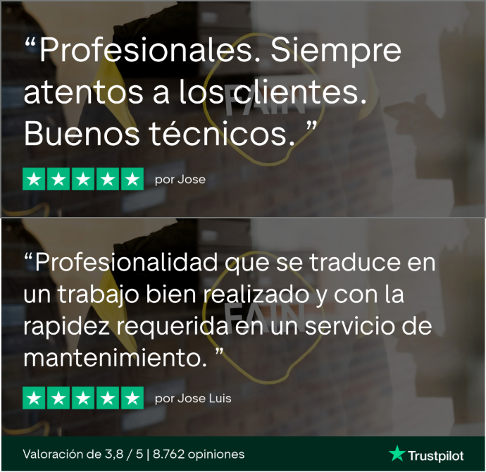 Valoraciones de clientes reales de FAIN en Trustpilot