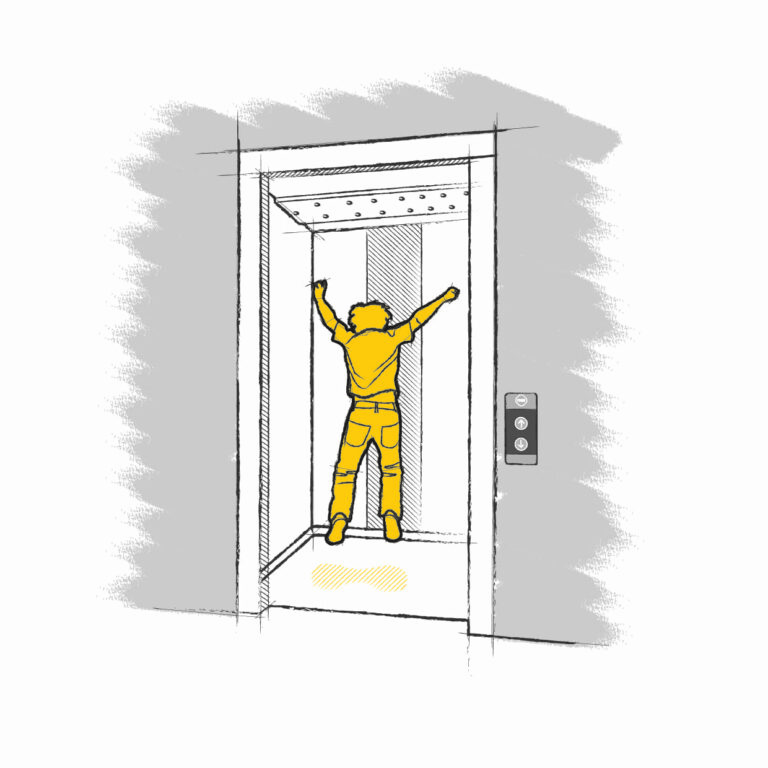 No saltar en el interior de la cabina, importante para la seguridad